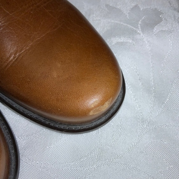 Naturalizer leather slip on shoes Sz 8.5M chunky heel - Picture 5 of 10